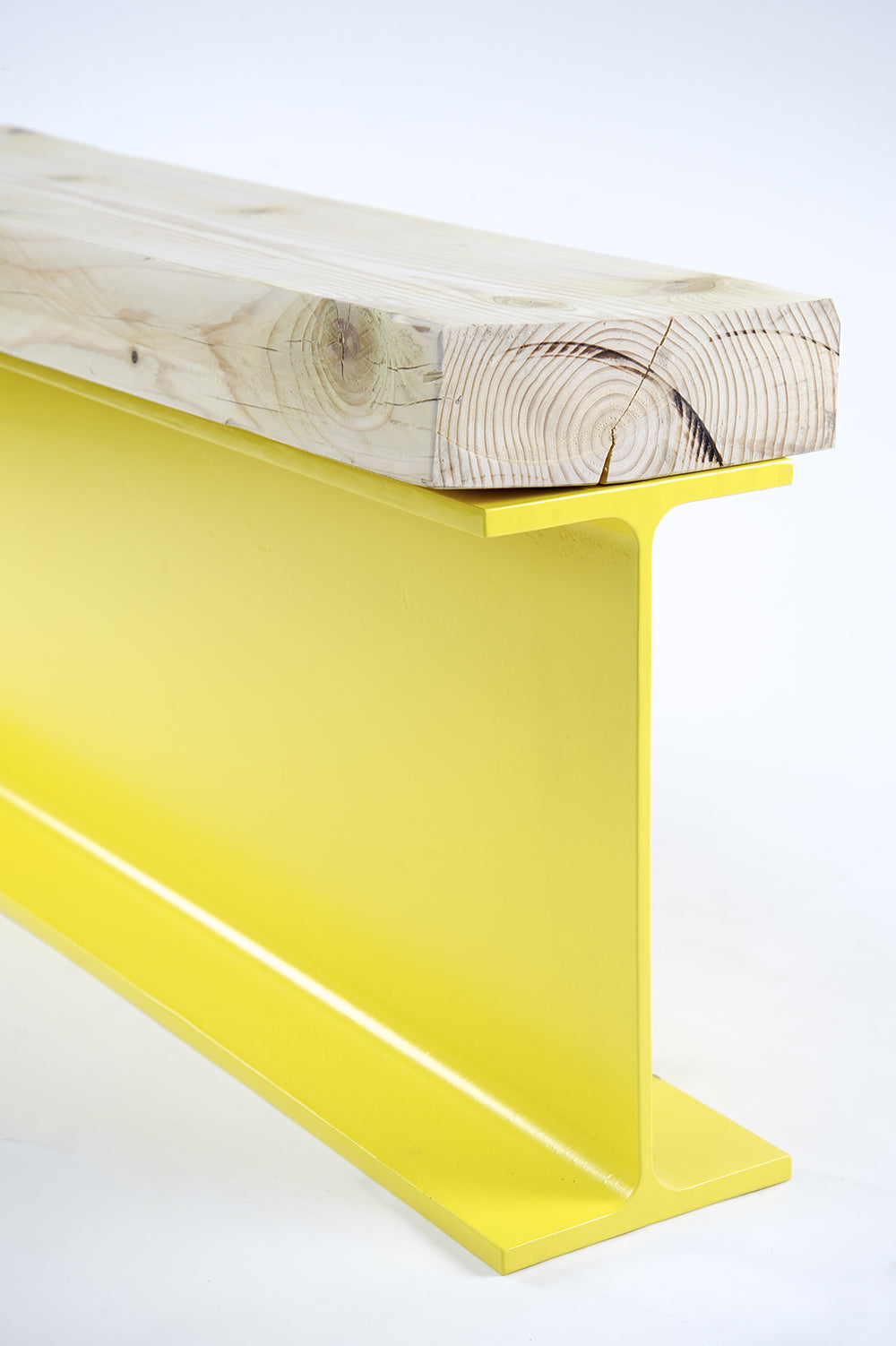 banc PONK - Structure en acier IPN – Banc industriel robuste et minimaliste